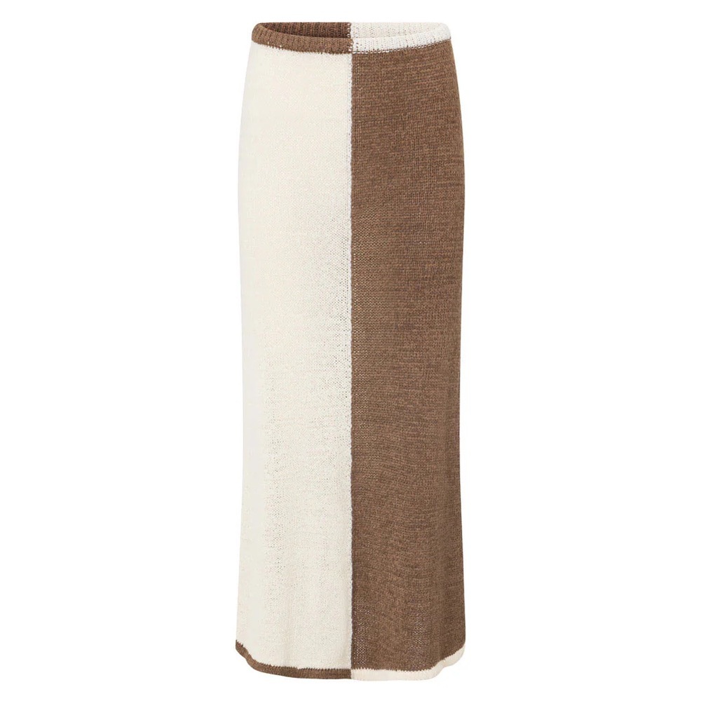 Sabo Mira Skirt two tone brown/white size 8